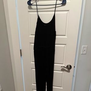 Simple black jumpsuit